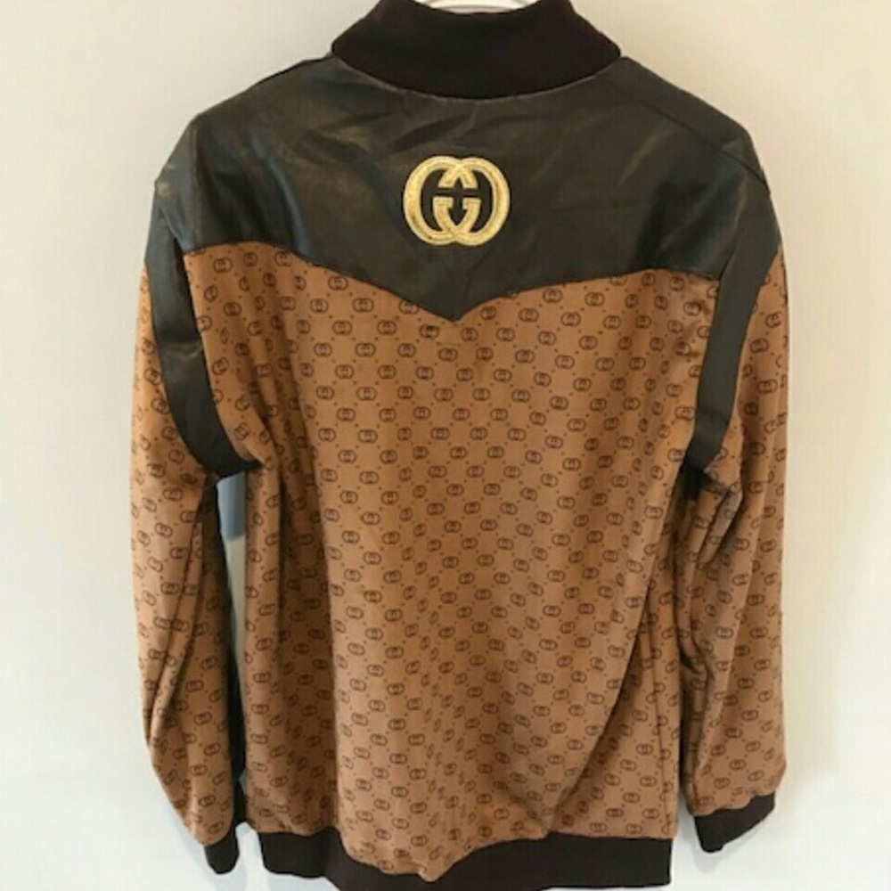Velvet/Leather Dapper Dan Gucci Jacket